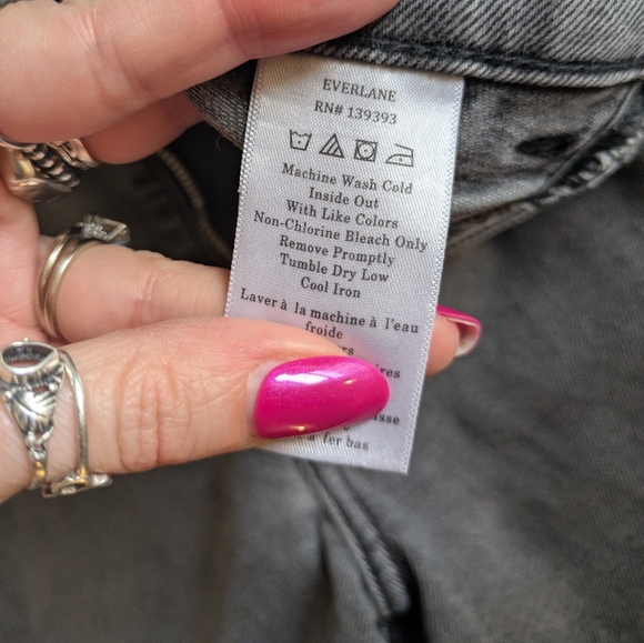 Everlane Grey Barrel Jeans Sz 24 - Picture 6 of 10